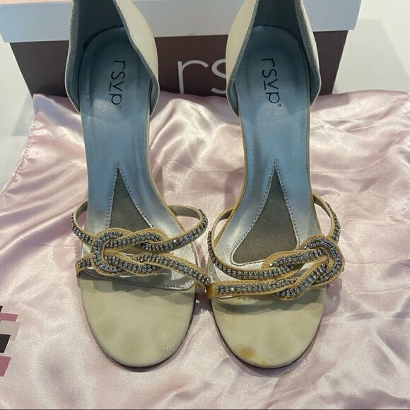 RSVP HIGH HEEL SANDAL w Chrystal details - Picture 9 of 12